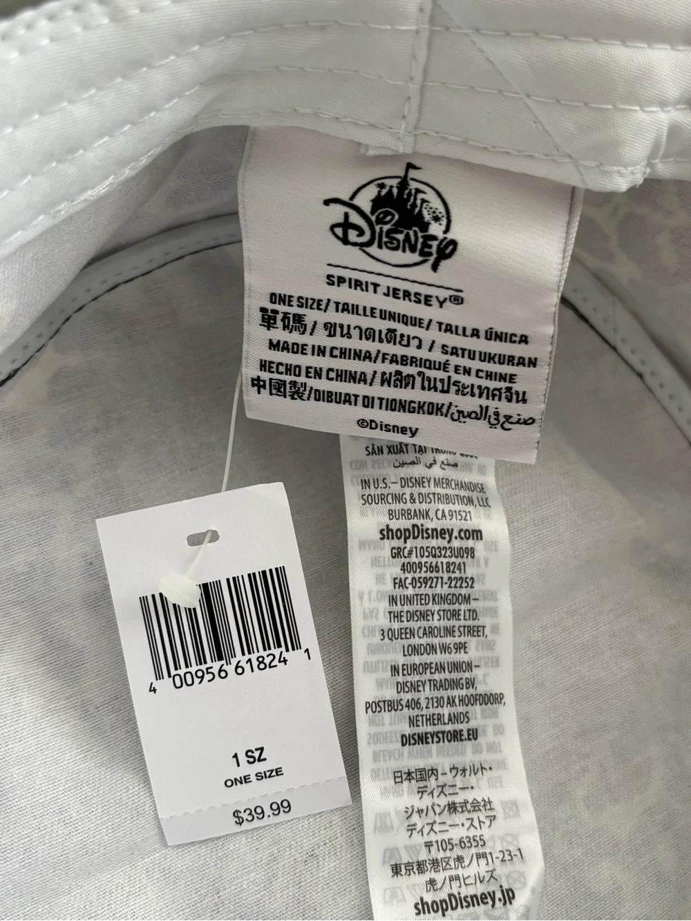 Disney Spirit Jersey Adult Mickey Mouse Animal Print Leopard Bucket Hat NWT